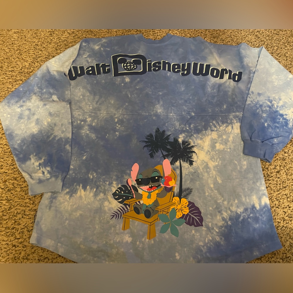 Stitch Tie-Dye Spirit Jersey for Adults – Walt Disney World Size XL‎